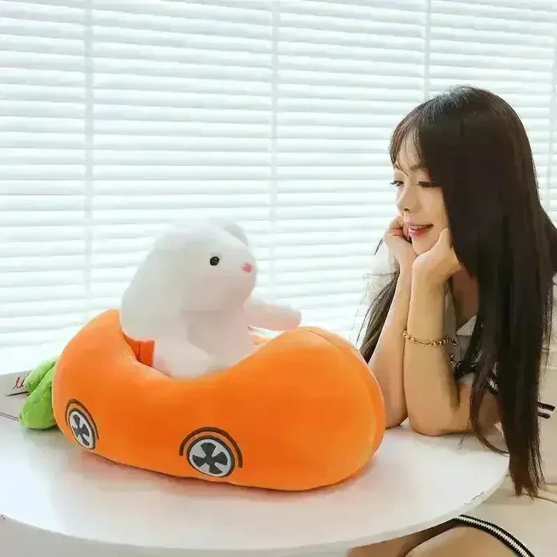 Racing Carrot Car Bunny Plush Toy - Bear Hugs