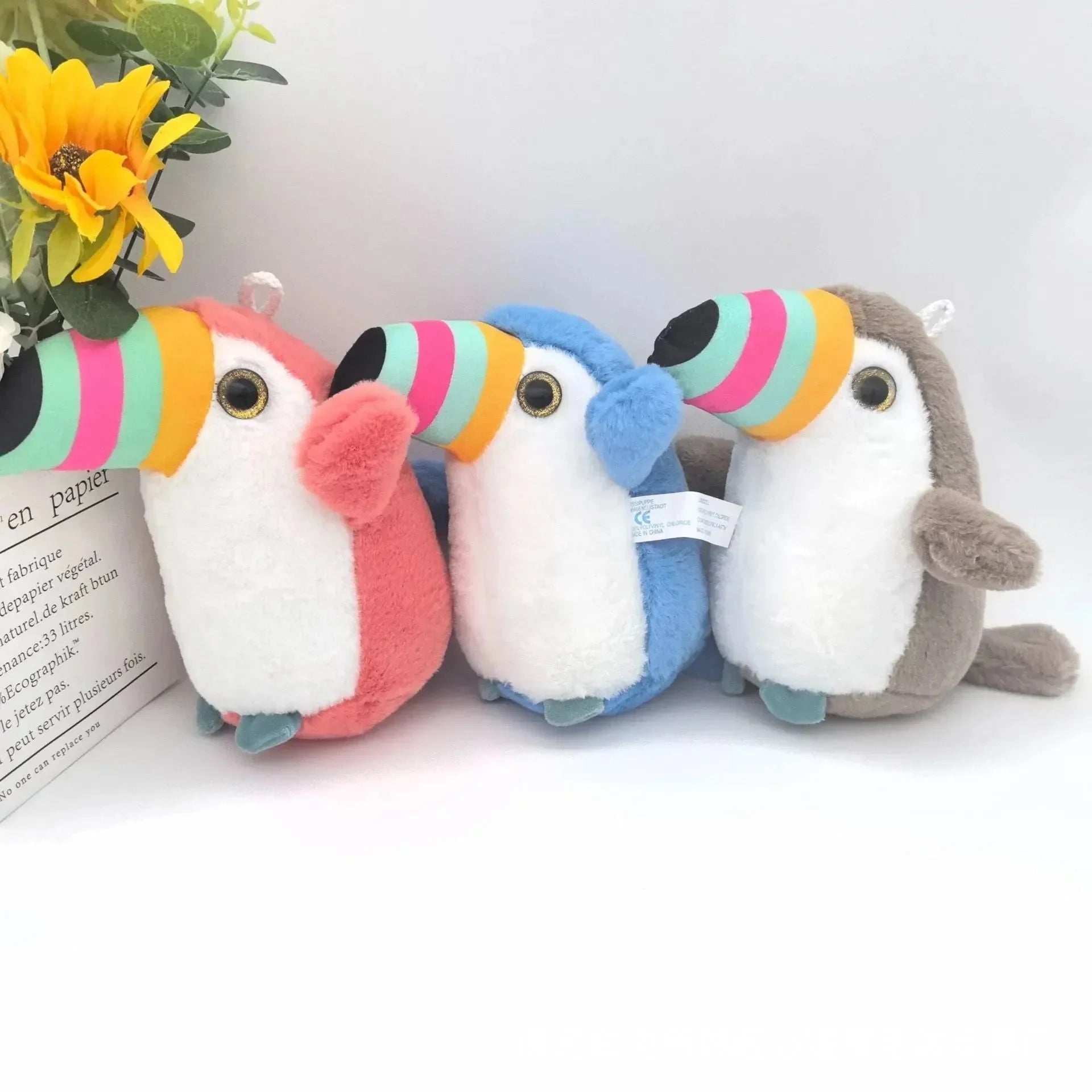 Rainbow Beak Toucan Plush Toy (20 cm) - Bear Hugs