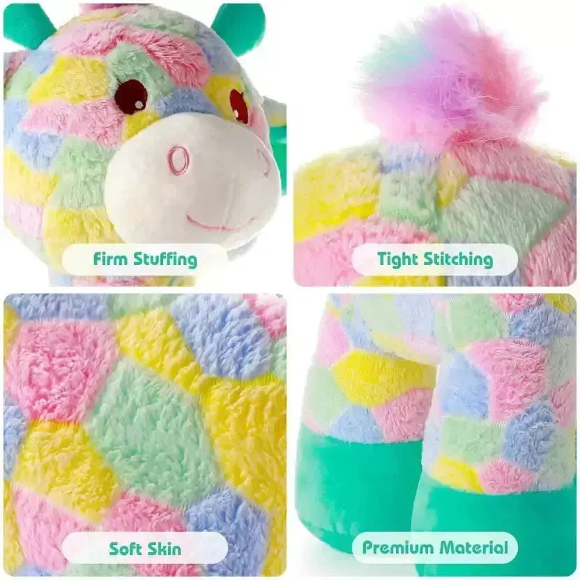 Rainbow Giraffe Plushie (40 cm) - Bear Hugs
