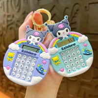 Rainbow Kuromi Calculator Keychain - Bear Hugs