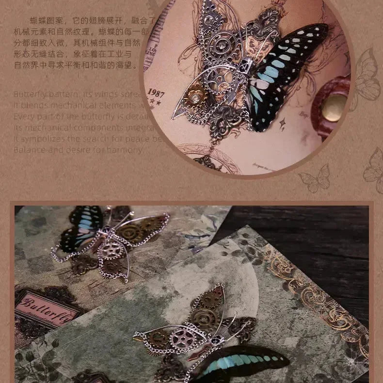 Real Butterfly Embossed Notebook - Bear Hugs