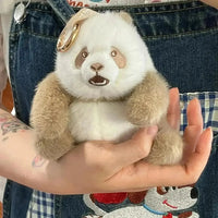 Realistic Panda Plush Keychain - Bear Hugs