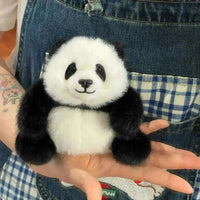 Realistic Panda Plush Keychain - Bear Hugs