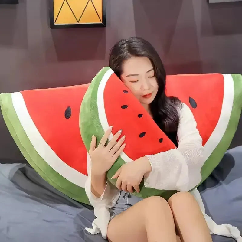 Realistic Watermelon Plush Pillow - Bear Hugs
