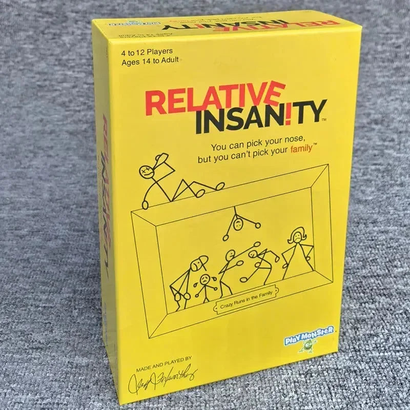 Relative Insanity Card Examples Relative Insanity Card Game