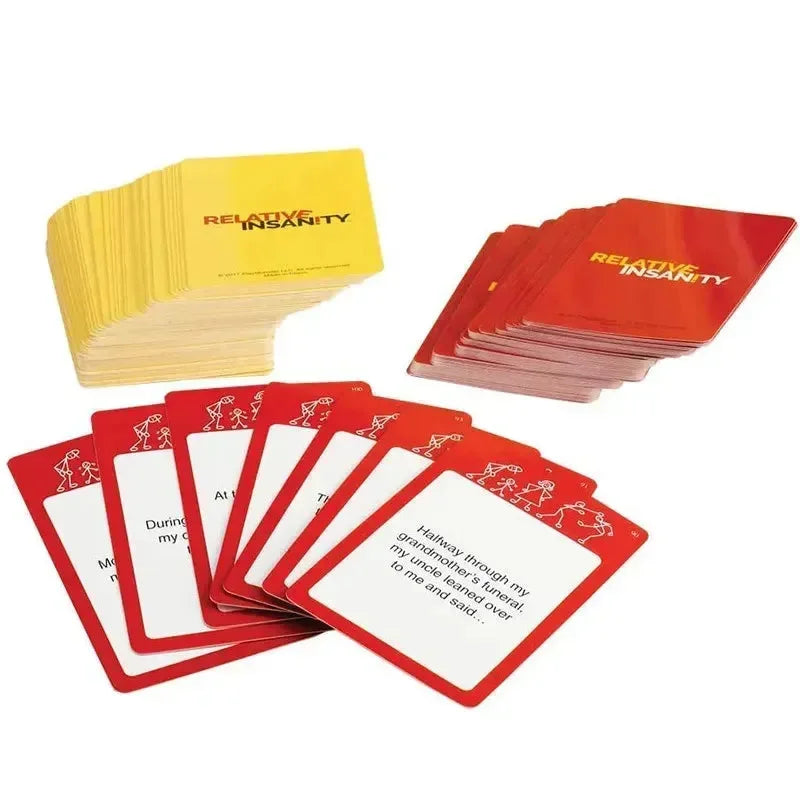 Relative Insanity Card Examples Relative Insanity Card Game