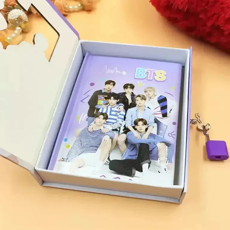 Renowned BTS A5 Diary With Lock - Bear Hugs