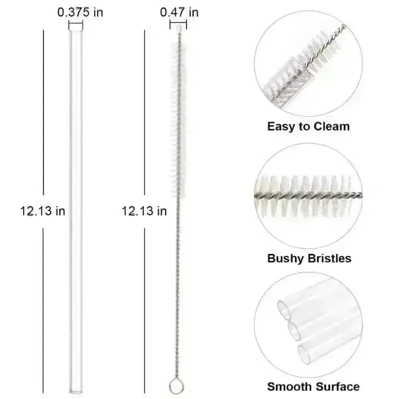 Replacement Straws for Stanley 40oz Quencher with Cleaning Brush (Pack of 6) - Bear Hugs