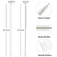 Replacement Straws for Stanley 40oz Quencher with Cleaning Brush (Pack of 6) - Bear Hugs
