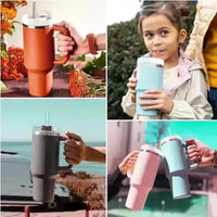 Replacement Straws for Stanley 40oz Quencher with Cleaning Brush (Pack of 6) - Bear Hugs