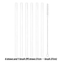 Replacement Straws for Stanley 40oz Quencher with Cleaning Brush (Pack of 6) - Bear Hugs