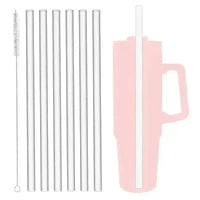 Replacement Straws for Stanley 40oz Quencher with Cleaning Brush (Pack of 6) - Bear Hugs
