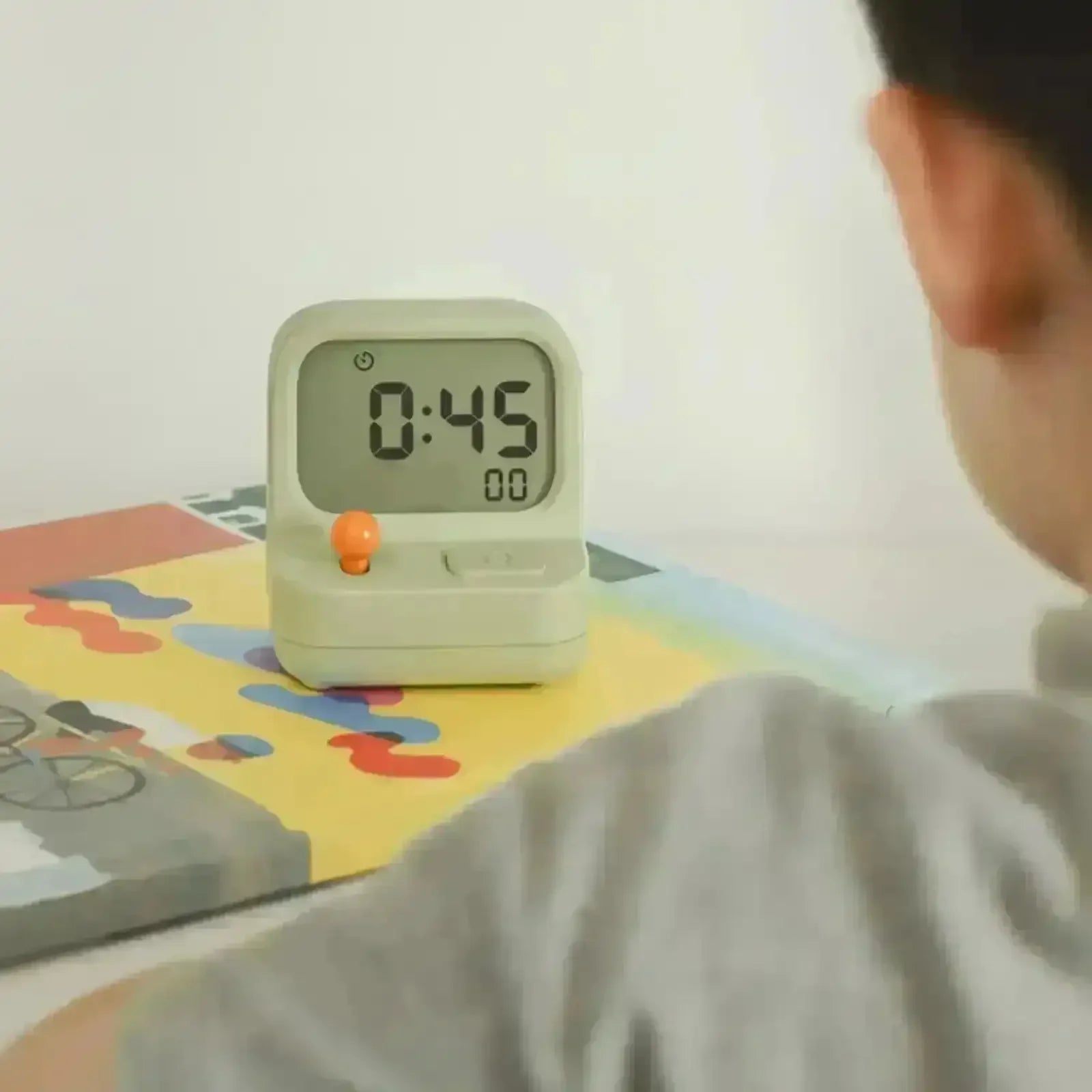 Retro Arcade Style Alarm Clock - Bear Hugs