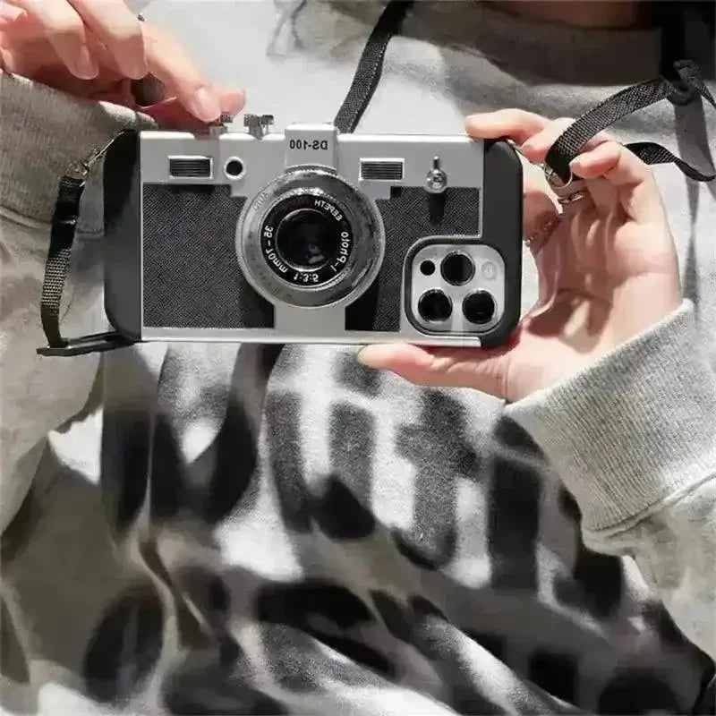 Retro Camera Case (For iPhones) - Bear Hugs
