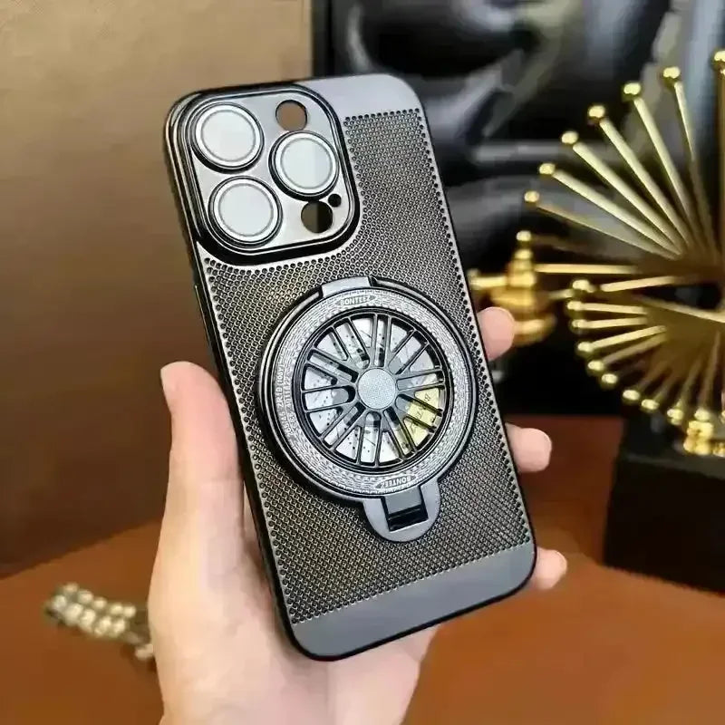 Retro Electroplating Grid Phone Case (For iPhones) - Bear Hugs