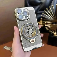 Retro Electroplating Grid Phone Case (For iPhones) - Bear Hugs