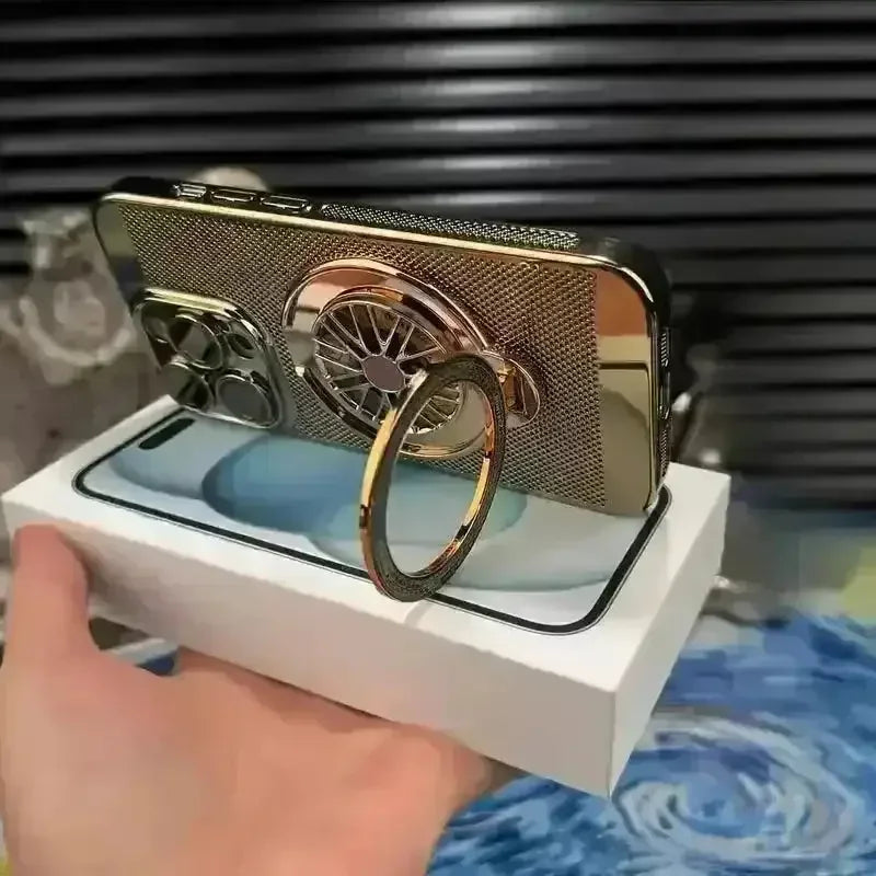 Retro Electroplating Grid Phone Case (For iPhones) - Bear Hugs