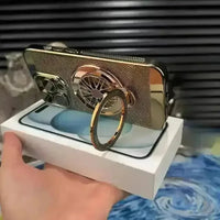 Retro Electroplating Grid Phone Case (For iPhones) - Bear Hugs