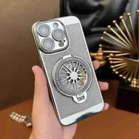 Retro Electroplating Grid Phone Case (For iPhones) - Bear Hugs