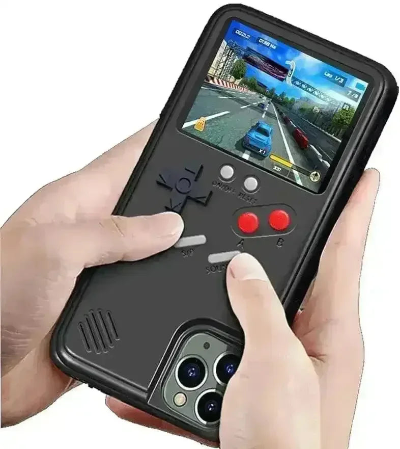 iPhone 15 Black Retro Gaming Console Phone Case (For iPhones)