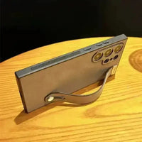 Retro Leather Bracket Texture Case (For Samsung) - Bear Hugs