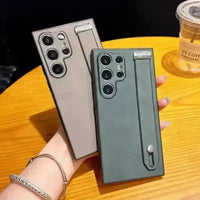 Retro Leather Bracket Texture Case (For Samsung) - Bear Hugs