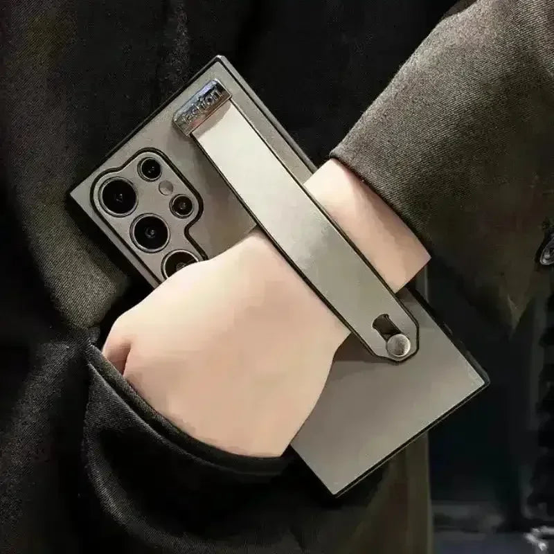 Retro Leather Bracket Texture Case (For Samsung) - Bear Hugs