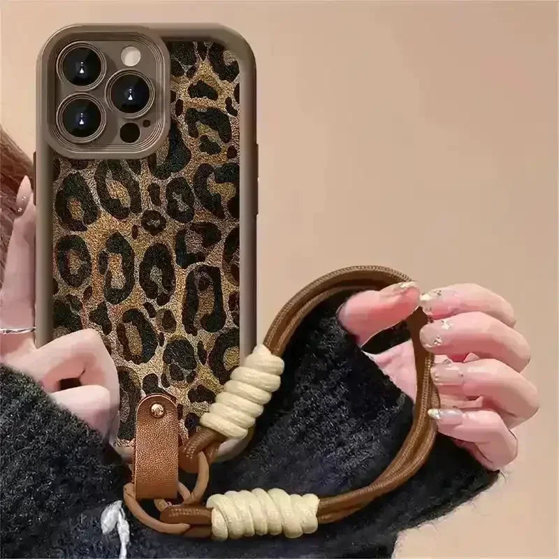 Retro Leopard Print Phone Case (For iPhones) - Bear Hugs