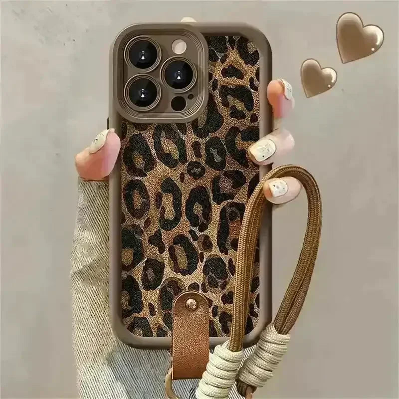 Retro Leopard Print Phone Case (For iPhones) - Bear Hugs
