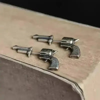 Retro Revolver Stud Earrings - Bear Hugs