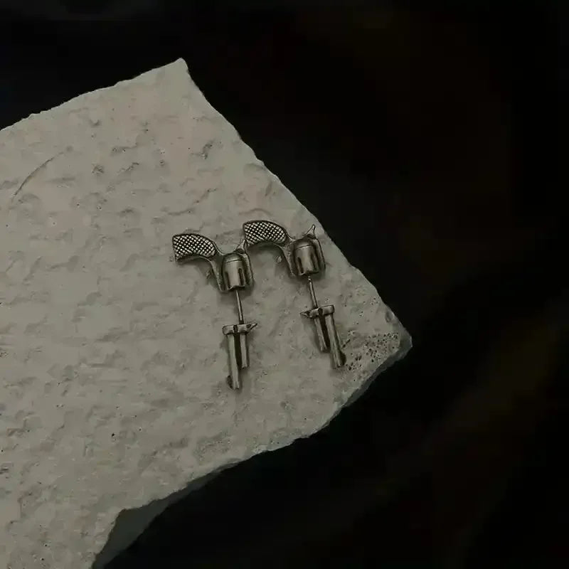 Retro Revolver Stud Earrings - Bear Hugs