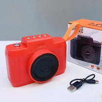 Retro-Sonic Camera-Shaped Bluetooth Speaker - Bear Hugs