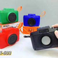 Retro-Sonic Camera-Shaped Bluetooth Speaker - Bear Hugs