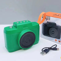Retro-Sonic Camera-Shaped Bluetooth Speaker - Bear Hugs