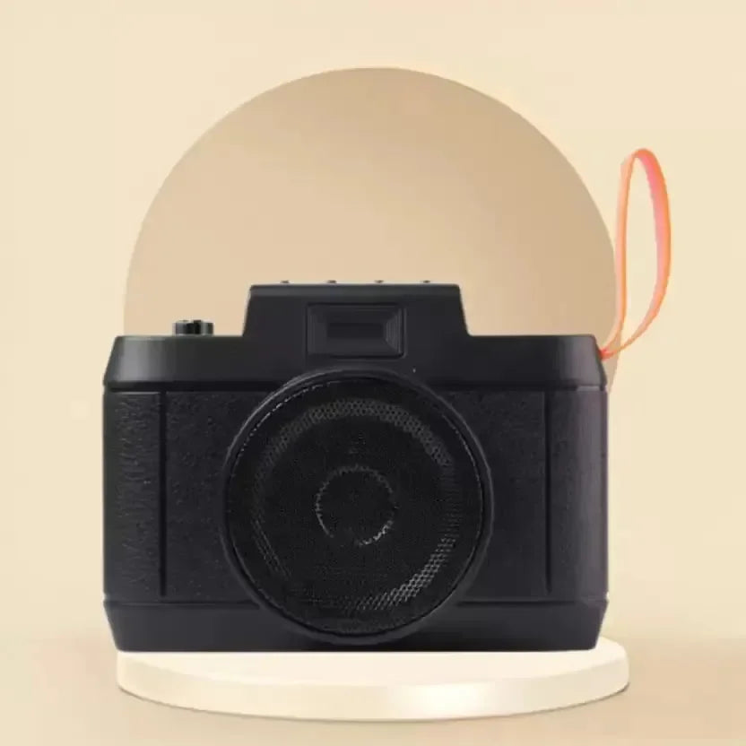 Retro-Sonic Camera-Shaped Bluetooth Speaker - Bear Hugs