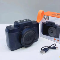 Retro-Sonic Camera-Shaped Bluetooth Speaker - Bear Hugs