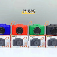 Retro-Sonic Camera-Shaped Bluetooth Speaker - Bear Hugs