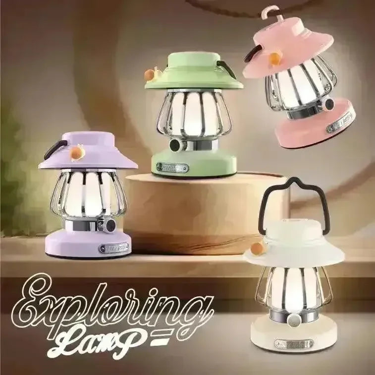 Retro USB Touch Dimming LED Lantern - Bear Hugs