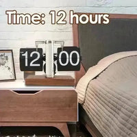Retro Vintage Mechanical Flip Clock - Bear Hugs