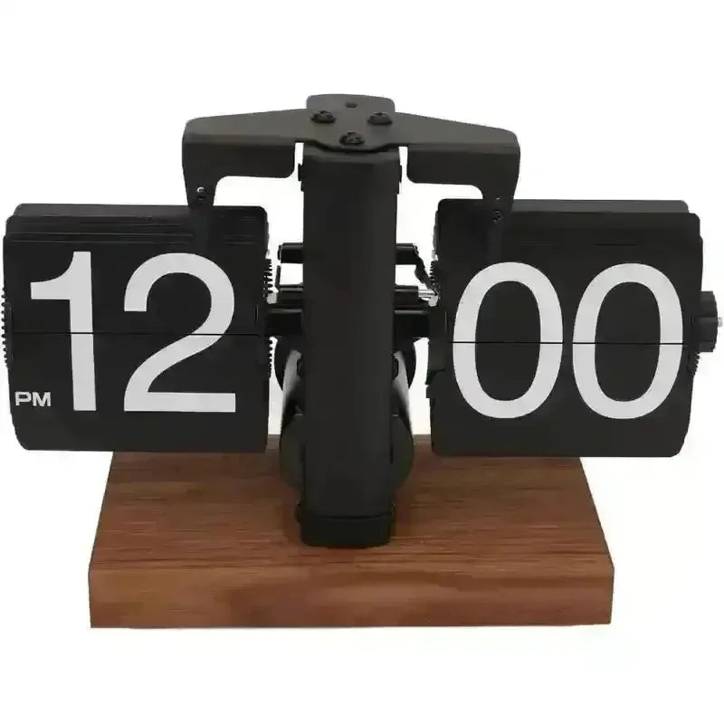 Retro Vintage Mechanical Flip Clock - Bear Hugs