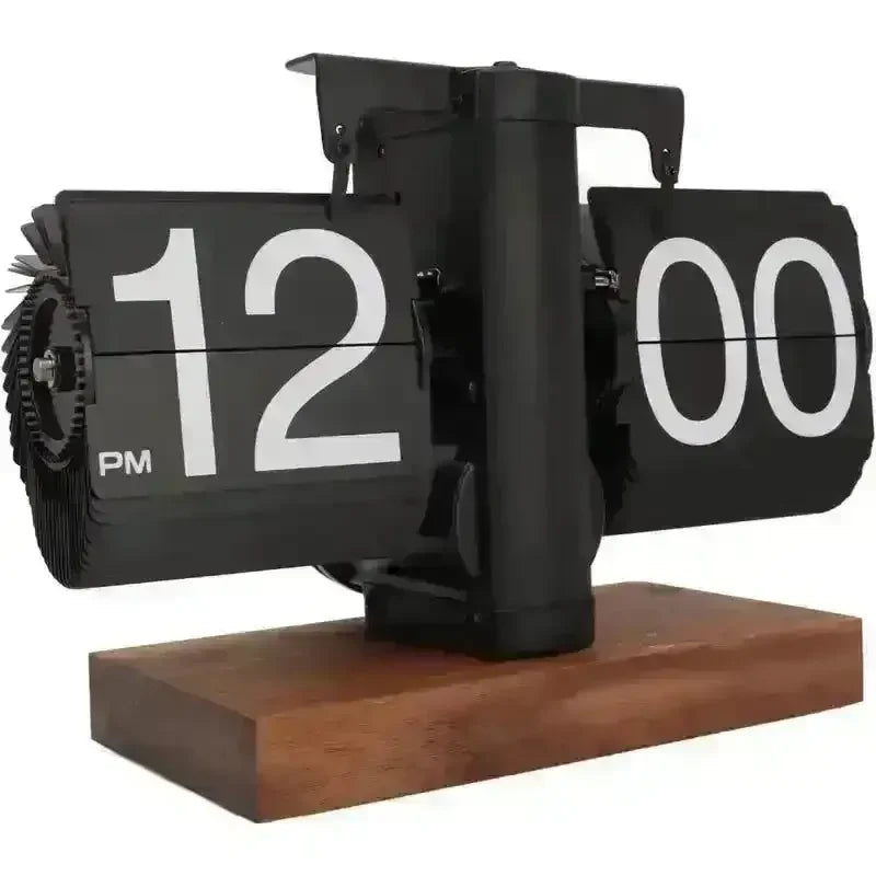 Retro Vintage Mechanical Flip Clock - Bear Hugs