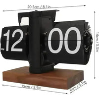 Retro Vintage Mechanical Flip Clock - Bear Hugs