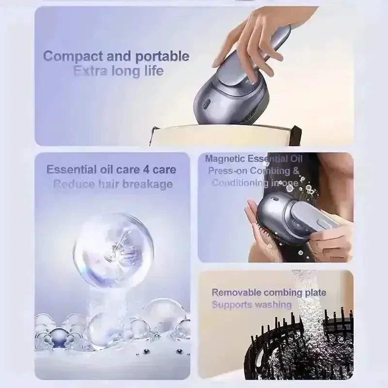 Revitalizing Portable Scalp Massager Comb - Bear Hugs
