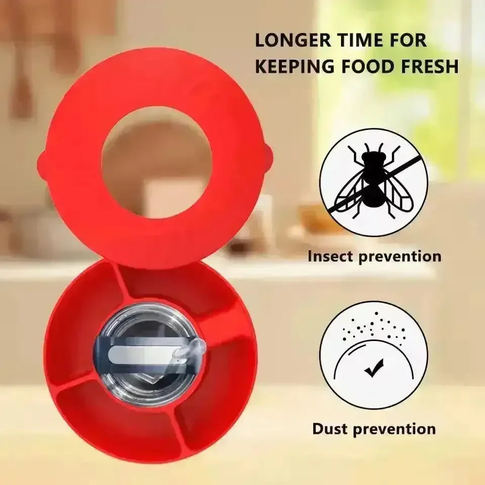 Ribbed Silicon Snack Bowl with Lid for Stanley Tumbler - Bear Hugs