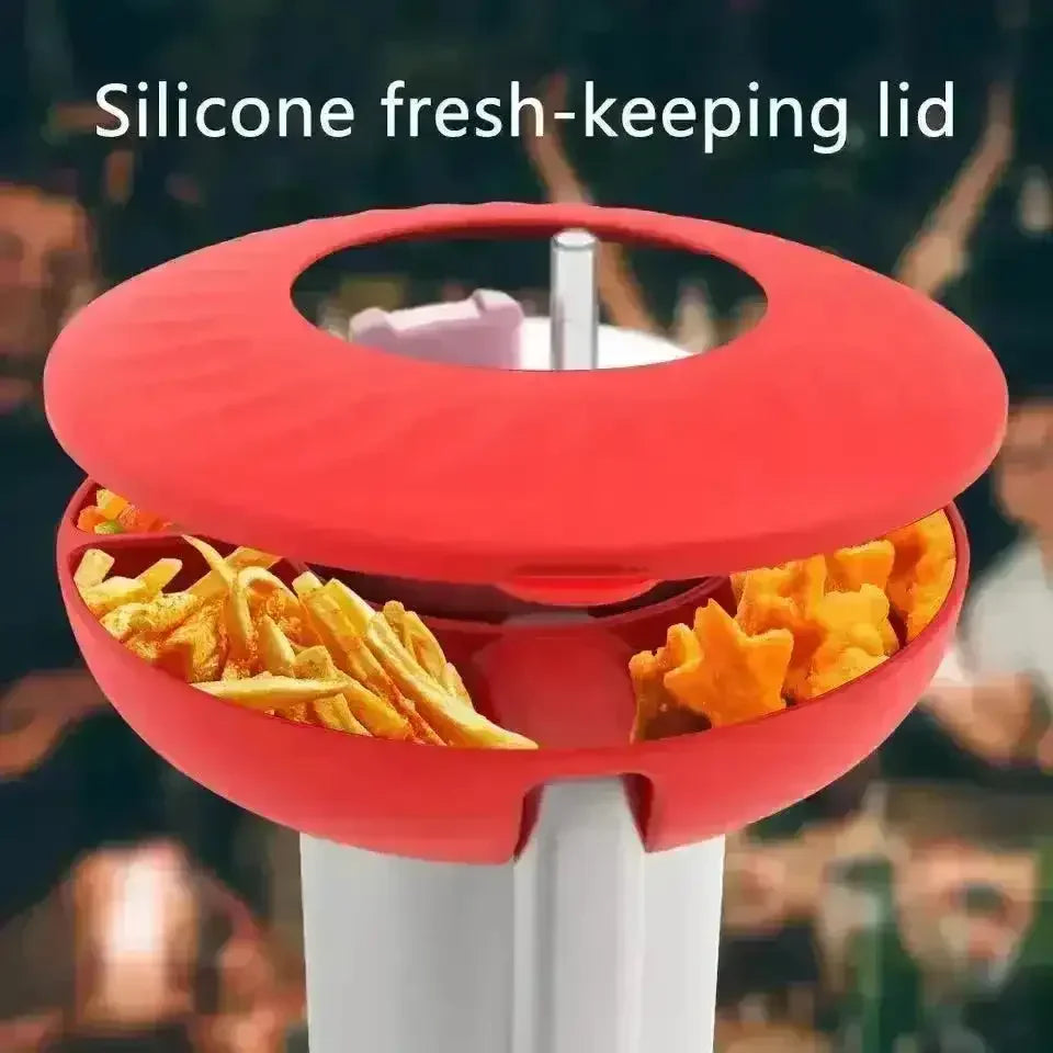 Ribbed Silicon Snack Bowl with Lid for Stanley Tumbler - Bear Hugs