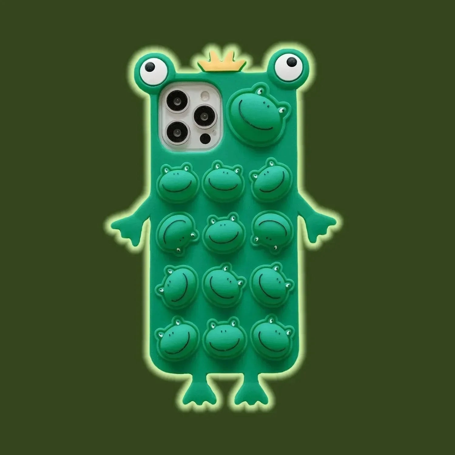 Ribbit Grip Frog Pop-it Case (For iPhones) - Bear Hugs