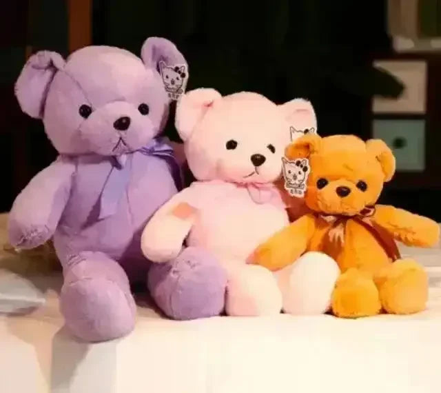 Ribbon Tie Stuffed Teddy (35 cm) - Bear Hugs