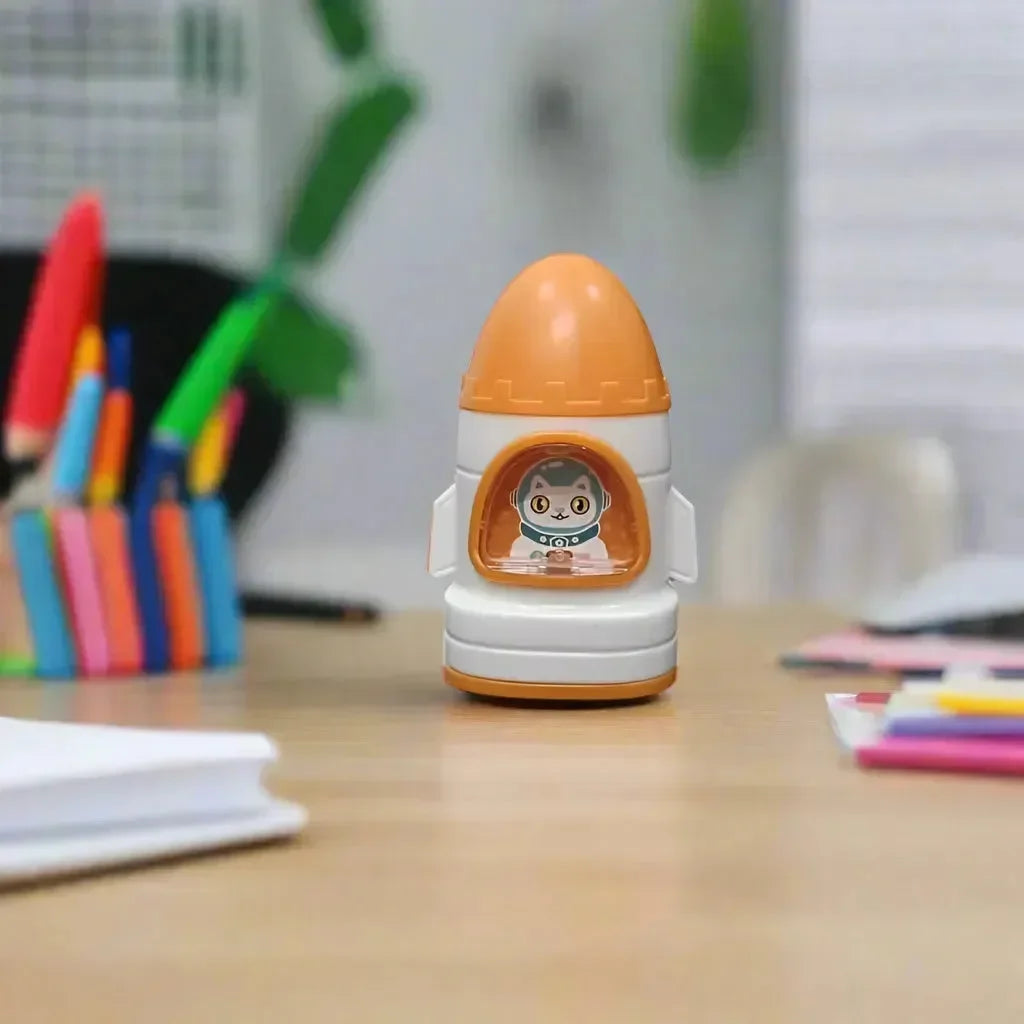 Rocket Shaped 2-in-1 Eraser & Sharpener