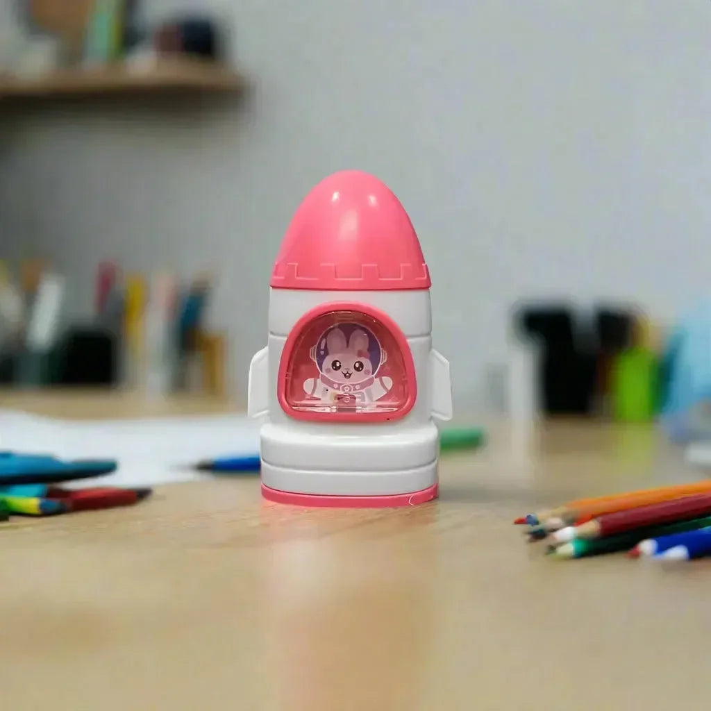 Rocket Shaped 2-in-1 Eraser & Sharpener