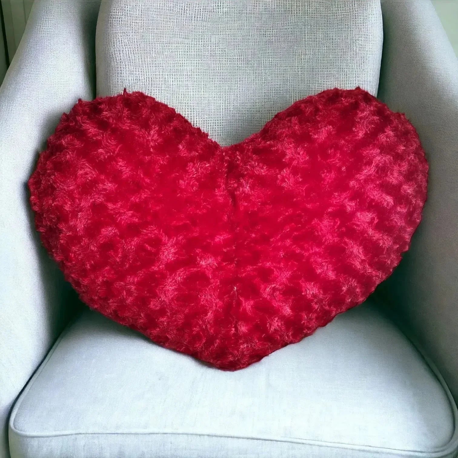 Rose Heart Plush Pillow (45 cm) - Bear Hugs